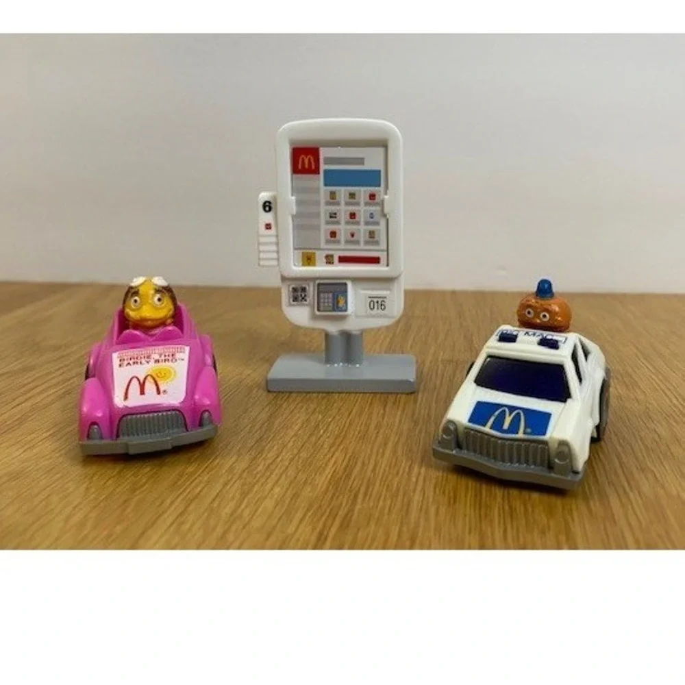 McDonalds Toy Lot Unisex OS Multicolor Good Pullback Cars Birdie Big Mac Kiosk